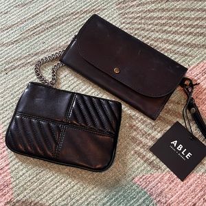 Two black wallets